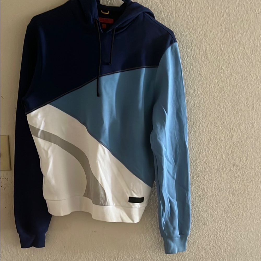 Burberry Blue and White Hoodie